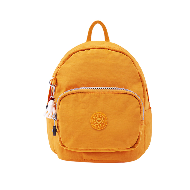Sunset Yellow NEW【 Weiya recommend 】 Kipling Women's money Backpack fashion trend leisure time a bag knapsack Canvas bag