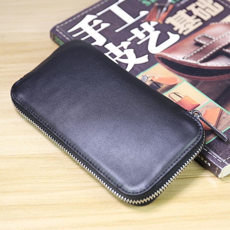 Wallet Men's Long Edition Leather Wallet Men's First Layer Leather Wallet Simple Coin Purse Mobile Phone Passport Bag Couples