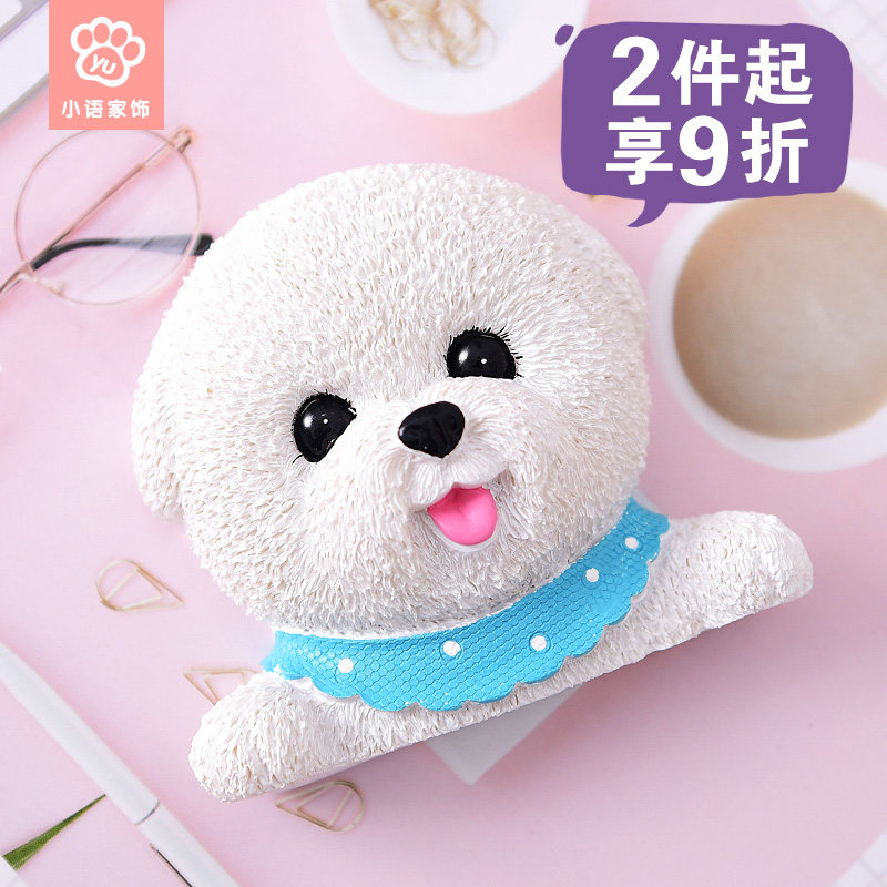 Cute than bear dog switch stick 3D stereo wall sticker animal socket with creative resin wall decoration protective cover