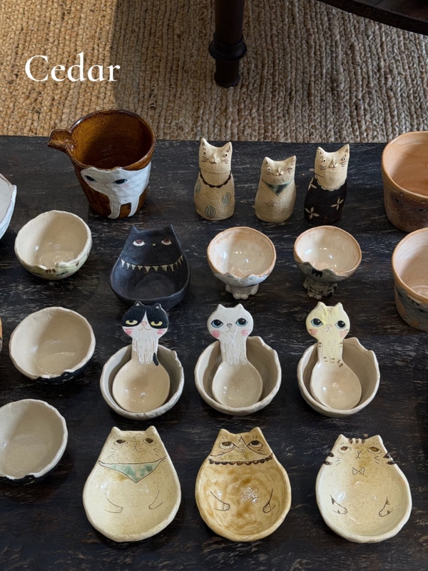 Japanese Artist Takahashi Miki's Cat-Themed 3D Mug, Coffee Cup, Plate, Spoon, Condiment Dish, Bowl Japanese Artist Takahashi Miki's Cat-Themed 3D Mug, Coffee Cup, Plate, Spoon, Condiment Dish, Bowl