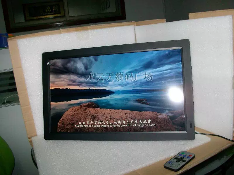 Nhà máy trực tiếp khung ảnh kỹ thuật số 19 inch 22 inch màn hình rộng HD hiển thị video quảng cáo máy album điện tử