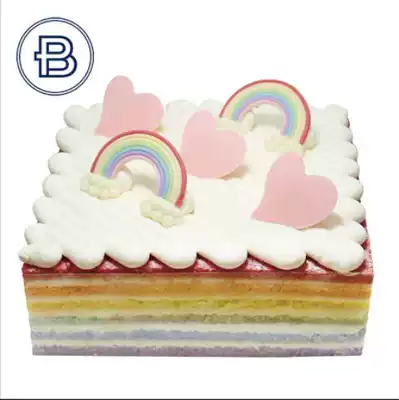 Nanjing Paris Bei Sweet Cake (Sunny Rainbow Cake) 9-inch Birthday Cake Nanjing City Distribution