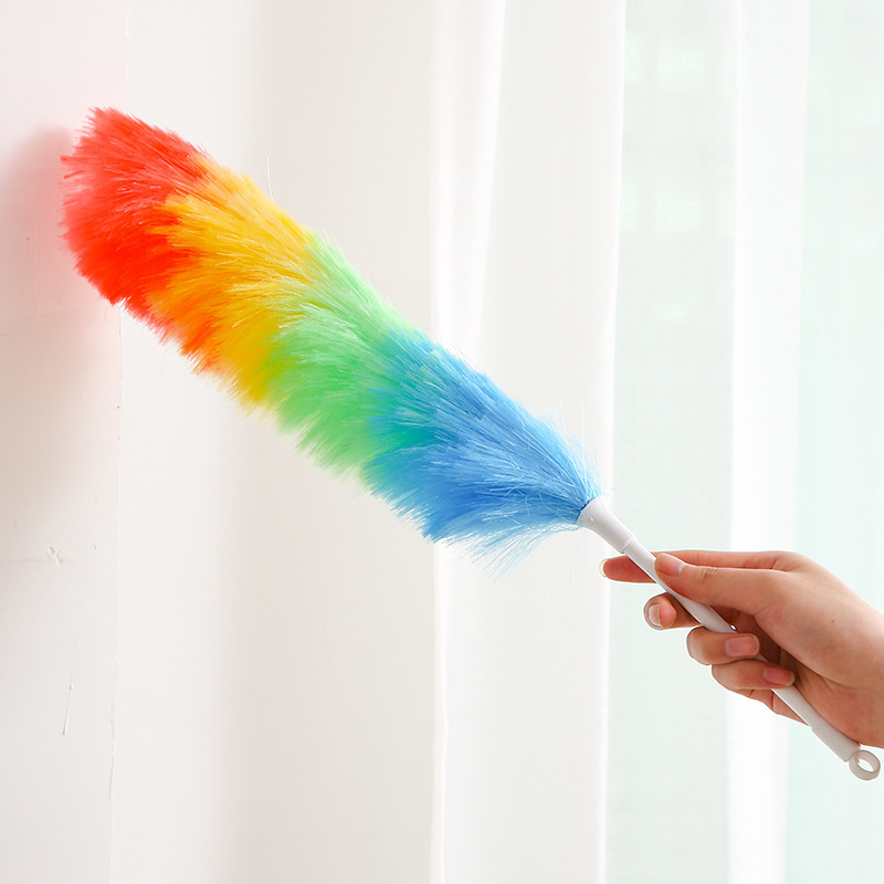 Hot-Selling 340Bb Plastic Duster, Plastic Broom, Dust Removal Duster, Plastic Feather Duster, Rainbow Duster, Internet Sensation