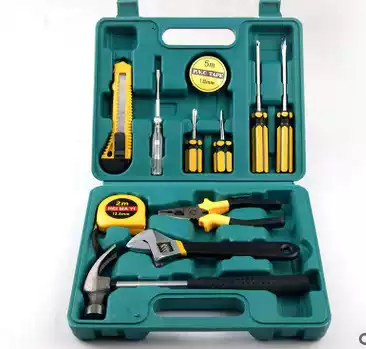 Car maintenance emergency toolbox 12-piece set 16-piece insurance gift toolbox set household tool set