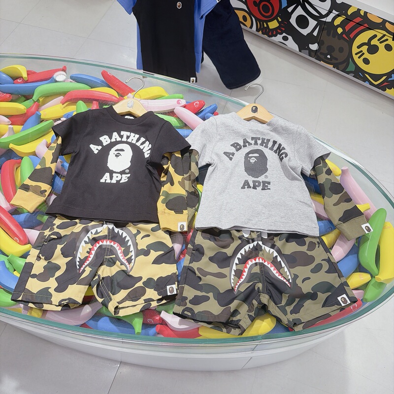 8.8 Nomi Mama Japan Purchasing Agent Bape Children's Clothing Ape Head Camouflage Fake Two-Piece Long-Sleeve T-Shirt Top 8.8 Nomi Mama Japan Purchasing Agent Bape Children's Clothing Ape Head Camouflage Fake Two-Piece Long-Sleeve T-Shirt Top
