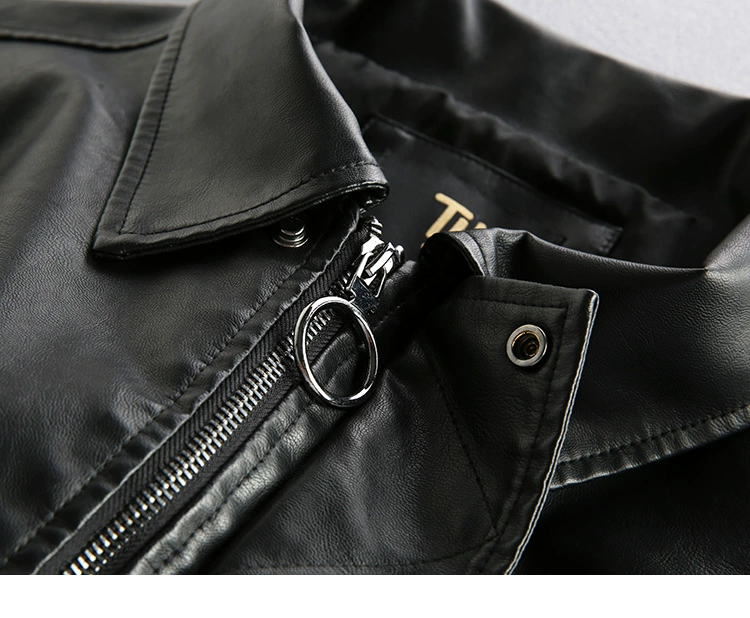 Áo khoác da phi công Pilot G1 của nam giới Vintage Velcro Badge Trend Loose Motorcycle Suit Leather Jacket