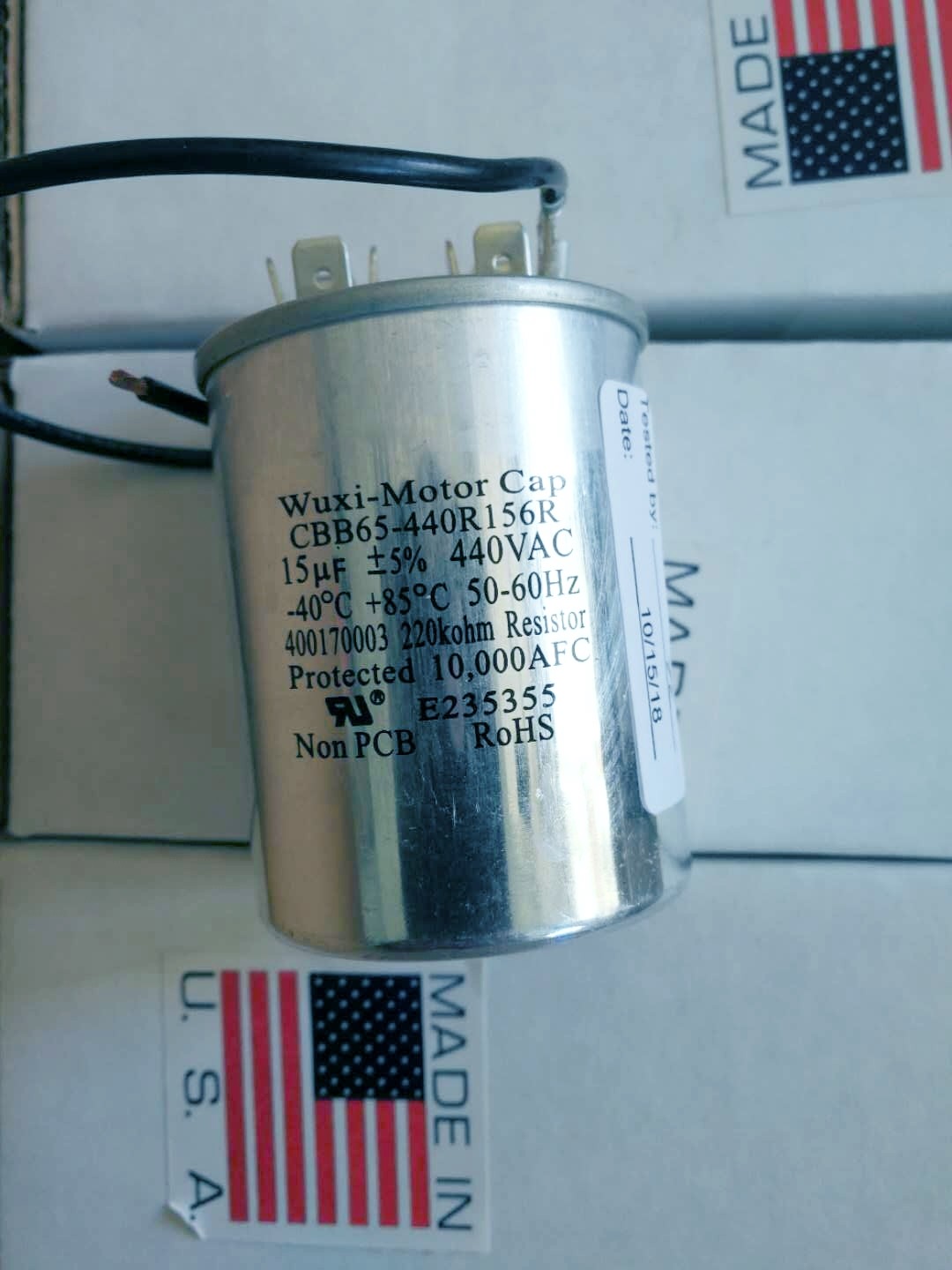 US original imported launch capacitor for original inlet capacitor blue jacket red jacket submersible pump