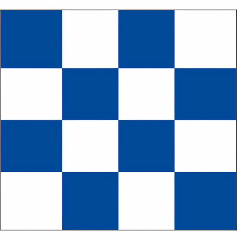 Backrest N Flag Letter N Marine Head Parking Flag Blue and White Checkered Fingering Flag N-Shaped Flag Pure Color Parking Flag