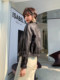 Haining Spring and Autumn New Casual Motorcycle Leather Jacket Small Coat Sheepskin Genuine Leather Jacket Women's Short Slim Fit