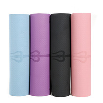 Send net bag body position line TPE environmental protection fitness mat gymnastics mat no odor non-slip sports beginner yoga mat