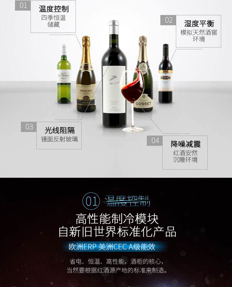 tủ rượu bosch Vinocave Vinokoff CWC-52A Máy làm lạnh rượu Máy nén nhiệt máy làm lạnh rượu vang Ice bar nhà làm mát rượu vang - Tủ rượu vang giá để rượu