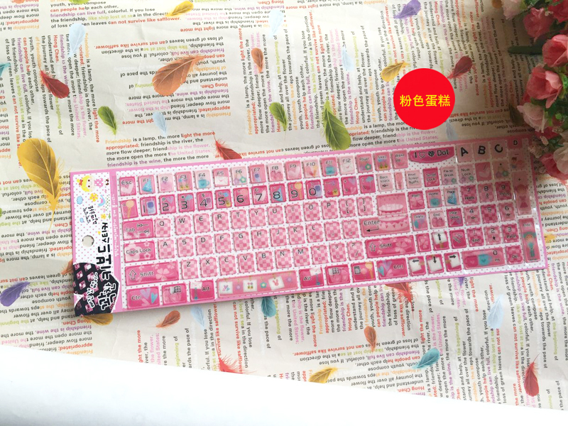 Mua hai tặng một màu bàn phím dán bàn phím dán bàn phím chữ cái máy tính xách tay máy tính để bàn sticker nữ phim hoạt hình - Phụ kiện máy tính xách tay balo đựng laptop nhỏ gọn
