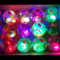 Luminous elastic water polo night market stalls hot selling sparkling childrens toys wholesale 1 to 2 yuan store small gifts