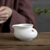 Tangyue kiln white jade porcelain tea sea kung fu tea set accessories male Cup sheep fat jade porcelain cup ceramic uniform cup tea divider