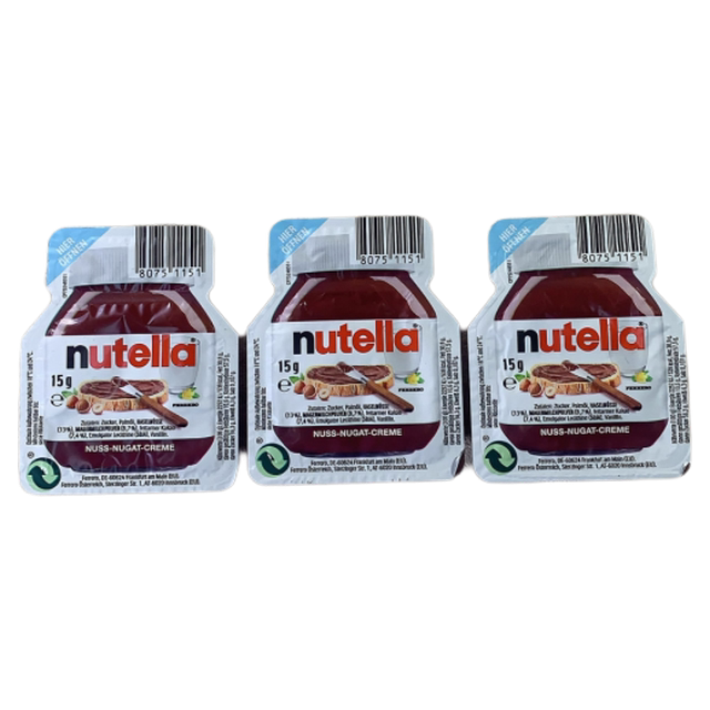 Nutella Chocolate Cocoa Hazelnut Bread Spread 25g Breakfast Seasoning Mini Small Jar Travel Pack