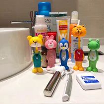 Pearlie White Childrens toothbrush Soft hair fine hair cartoon retractable baby toothbrush 3-12 years old