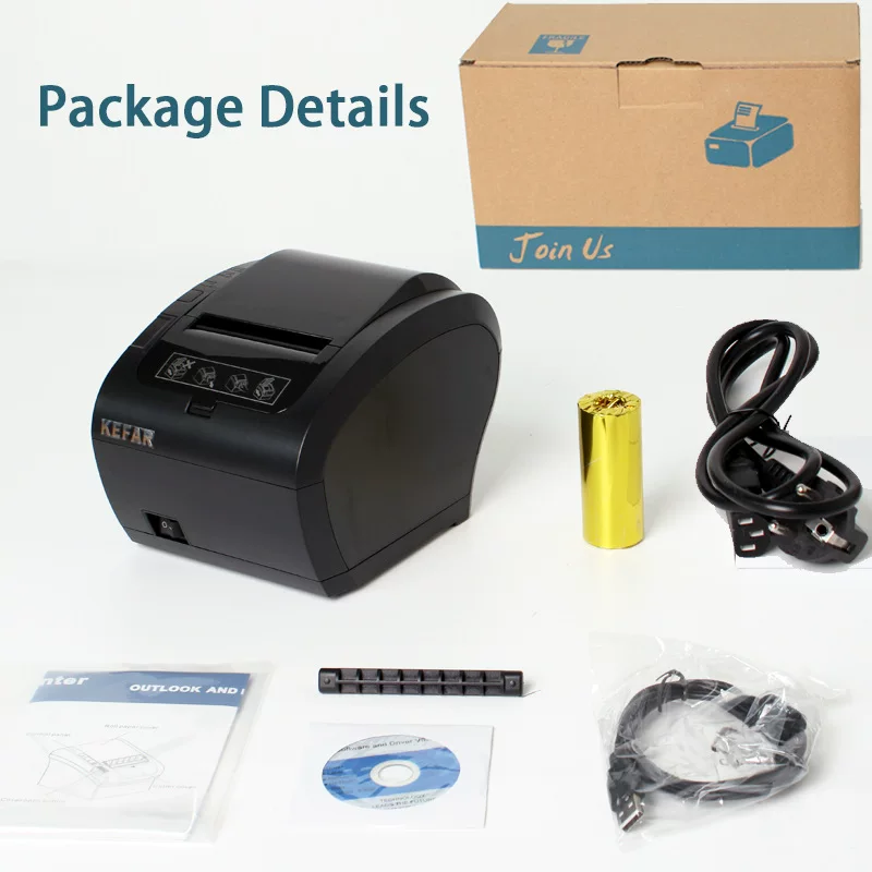 -border hot selling thermal printer receipt POS кассовый принтер кухонный 80мм чек-printer