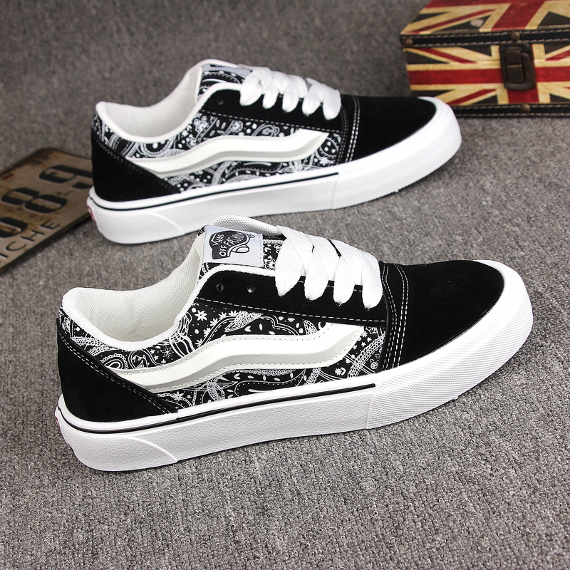 Trendy Niche Versatile Paisley Pattern Chunky Loafers Low-Top Unisex Casual Shoes Street Fashion German Training Sneakers