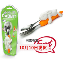 Shanghai spot US buy back fred White Rabbit Carrot Rabbit spoon Fork set