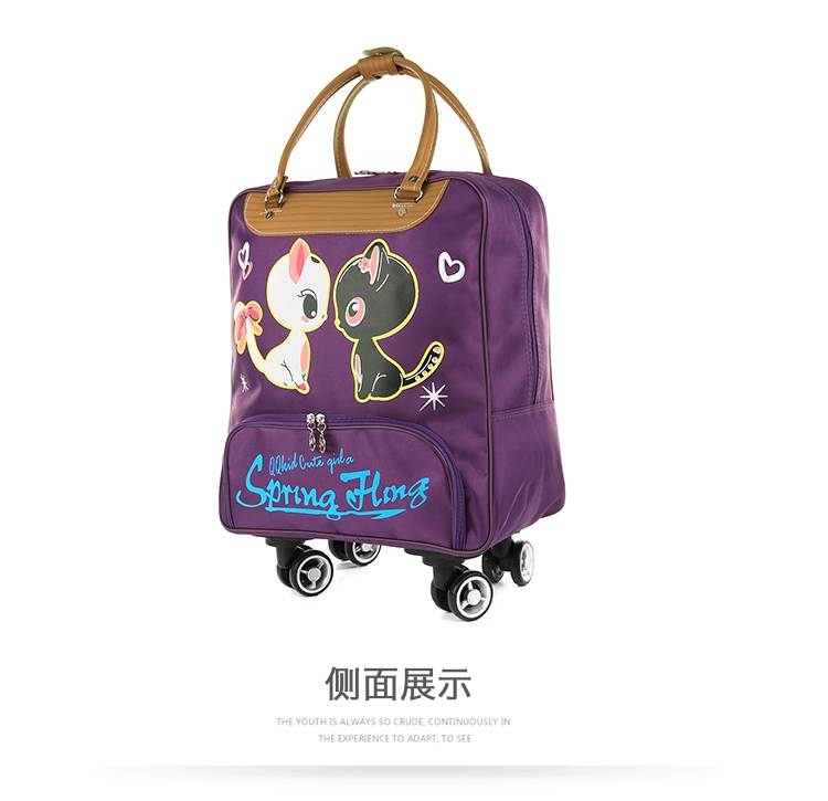 Xe đẩy du lịch túi nam và nữ công suất lớn túi du lịch túi hành lý túi nội trú ngắn Hàn Quốc túi du lịch xách tay túi xách du lịch cỡ lớn