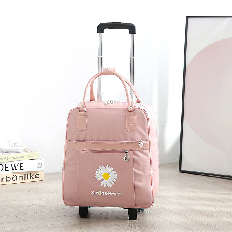 Internet Celebrity Backpack Travel Bag, Trendy, Waterproof, Lightweight, Large-Capacity Luggage Bag for Male and Female Students, Korean Style Trolley Travel Bag