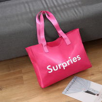 Net red duffel bag female male travel bag folding duffel bag large capacity waterproof light travel leisure bag