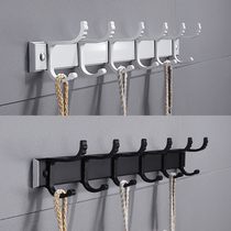 Space aluminum hook strong viscose punch-free sticky hook wall door-to-door rear hook hanger wall hanging coat hook