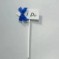 Dark blue bow IDO card 6 pieces
