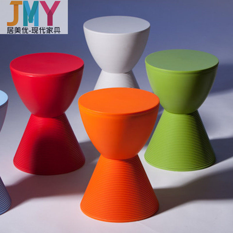 Prince stool casual European small round stool fashion wear shoes creative bathroom bench Ottoman Ottoman plastic stool