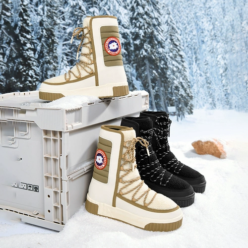 Kuang Big Gose Snow Boots Женская плюс, водонепроницаем