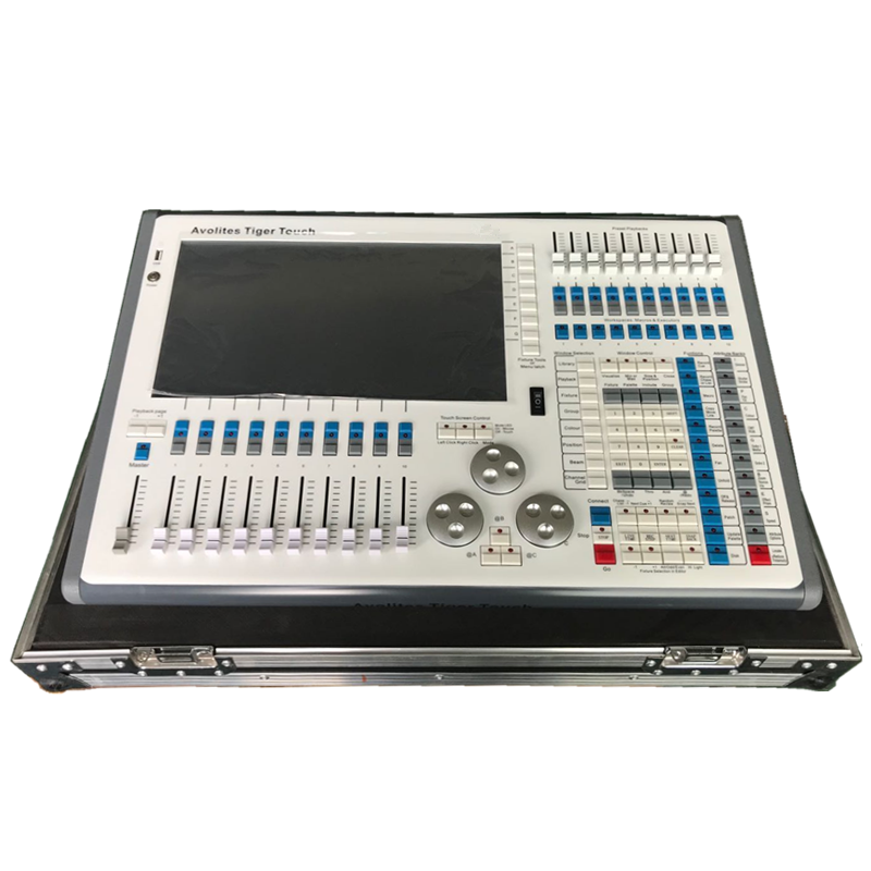 TigerTouch touch tiger lighting console Chinese and English dmx512 quartz tiger console tt sound and light synchronization