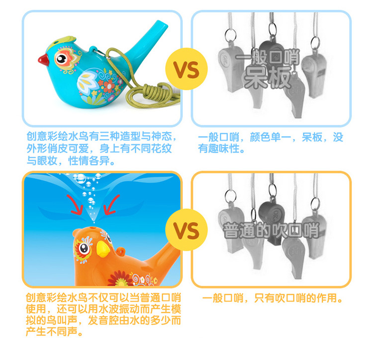 Hui Le 529 sáng tạo vẽ chim trẻ sơ sinh thổi còi cụ trẻ em giáo dục sớm câu đố âm nhạc đồ chơi đồ chơi mầm non