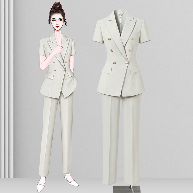 Summer Thin Blazer for Petite Women, Suitable for College Students, Interview Attire, Formal Casual Business Suit, High-End Feel Summer Thin Blazer for Petite Women, Suitable for College Students, Interview Attire, Formal Casual Business Suit, High-End Feel