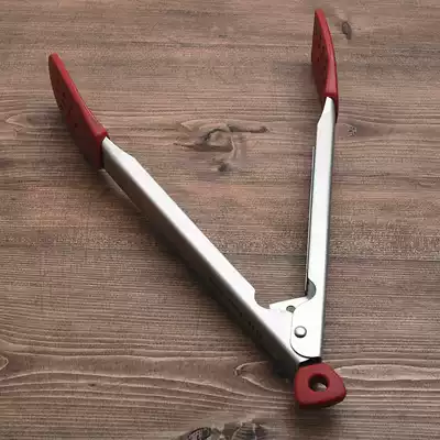 Exported to the United States barbecue clip Food grade heat-resistant nylon fried steak clip bread clip non-stick pan with closed buckle self-opening