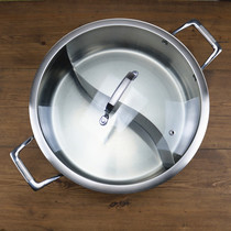 German 304 Mandarin duck pot hot pot basin induction cooker Universal Stainless Steel padded edge stove shabu home Hot Pot Pot