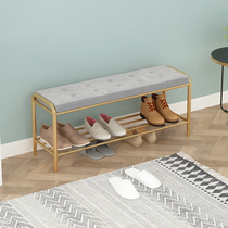  Light luxury 20cm wide shoe stool narrow ultra-thin creative home door Nordic with shoe rack long new shoe stool