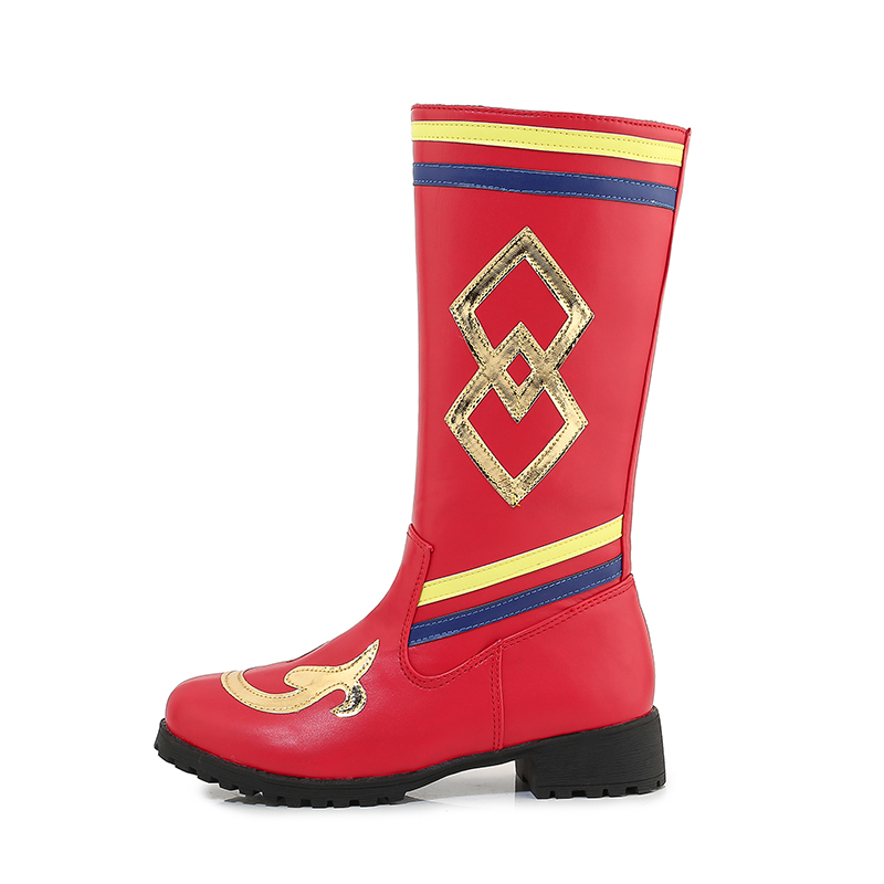 Tibetan men and women in children's performance shoes dance horse boots catwalk Mongolia Xinjiang ethnic stage boots red children's wear-resistant