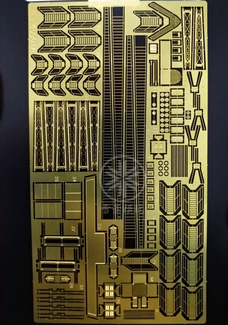 (New version) Longxing L40001 Titanic cruise ship etching sheet set re-equipped with EDME 14215