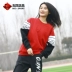 Nike AIR JORDAN mùa xuân nam dệt kim bay cánh thêu áo len thể thao áo thun AO0427-010-687 - Thể thao lông cừu / jumper áo nam tay dài Thể thao lông cừu / jumper