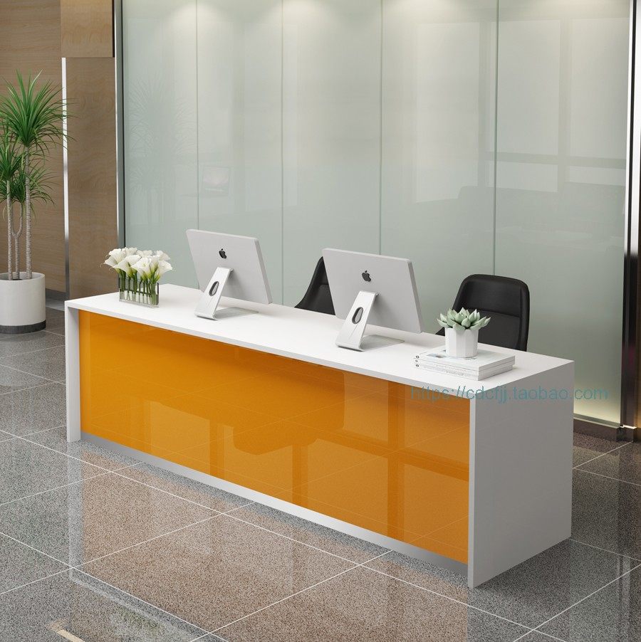 Chengdu office furniture company welcome bar, front desk reception counter consultation service desk reception desk customization