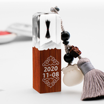 Fetus Newborn baby Baby 100 days fetal hair Umbilical cord fetal hair Souvenir collection Production custom seal Non diy