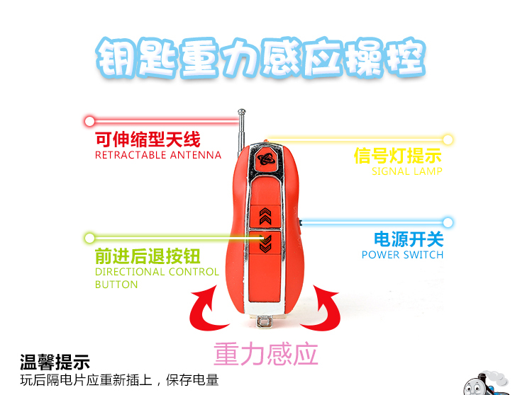 Phim hoạt hình sạc xe điều khiển từ xa xe off-road Thomas đồ chơi trẻ em bé trai và bé gái đóng thế xe xô đồ chơi cho bé sơ sinh