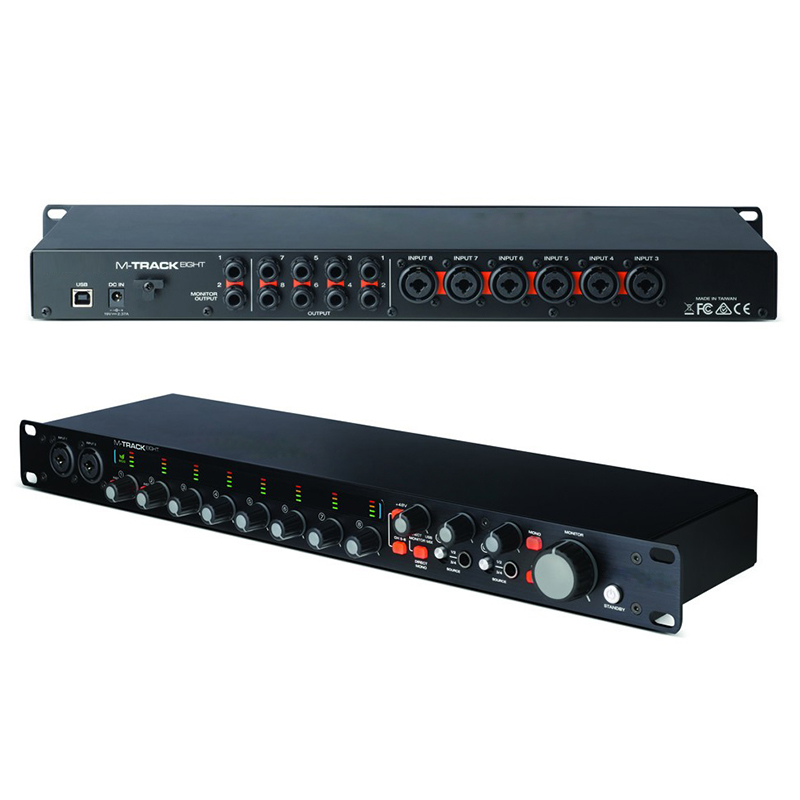 M-audio M-Track Esight recording shed using 8-in 8 8 out 8 words for audio interface professional sound card