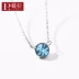 Della 2 miếng giảm giá 25% Đơn giản, thời trang nữ nhỏ màu xanh tươi đơn giản với pha lê Swarovski lắc chân nữ bạch kim Vòng chân