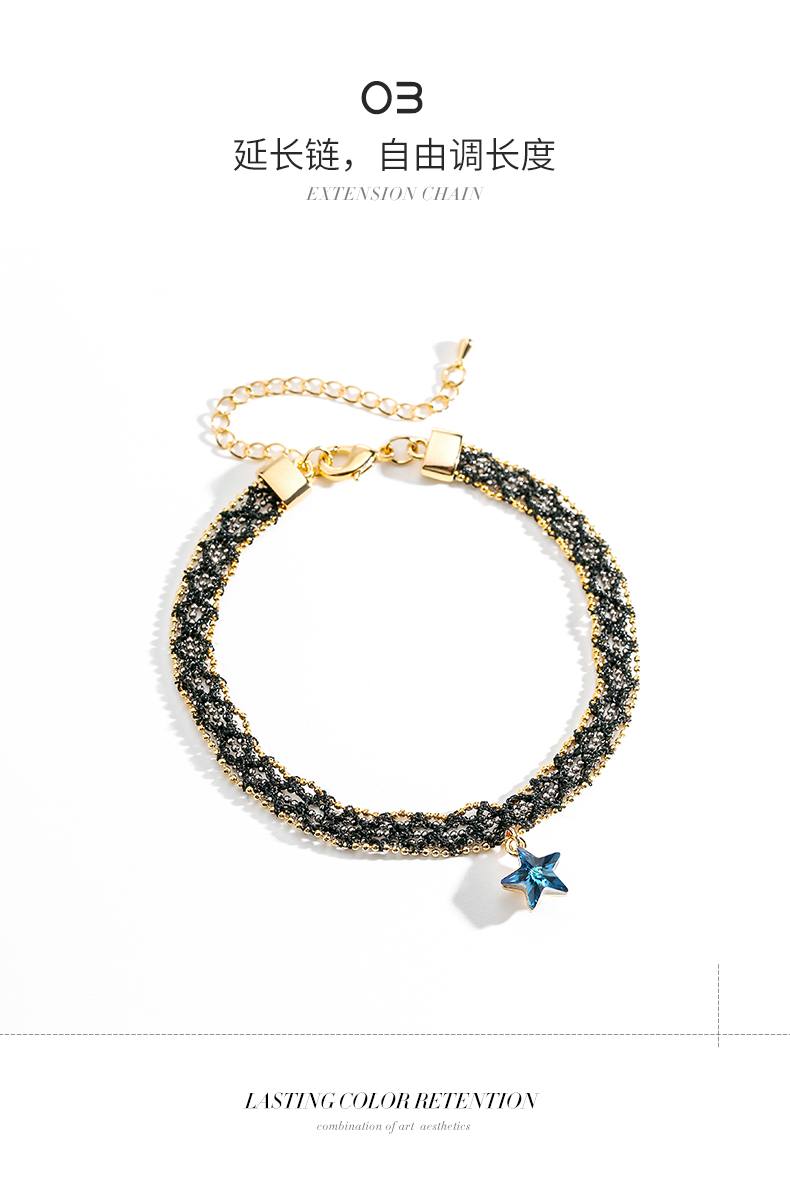 Della Star khí chất ren vòng chân nữ phiên bản Hàn Quốc thời trang cá tính với pha lê Swarovski vòng đeo chân nữ