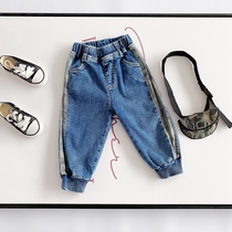 Baby 2020 spring loose jeans boys infants and young children Korean version of camouflage soft trousers tide