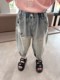 柔软舒适~男童夏季薄款牛仔裤长裤2025新款中小童洋气百搭防蚊裤