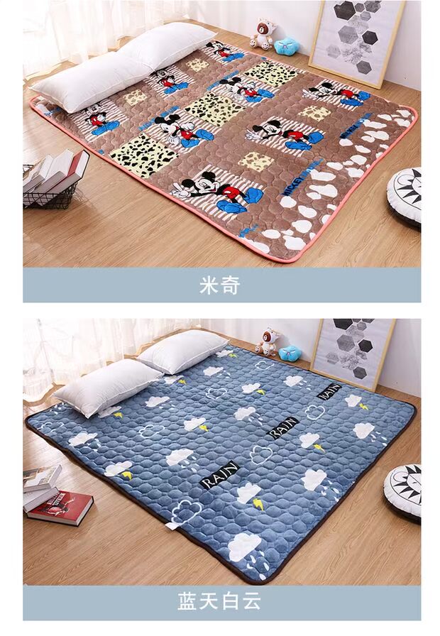 Flannel nệm ký túc xá sinh viên 0,9 m đệm ấm là 1,8 m nhíp người lớn trong gia đình nệm hơi nước