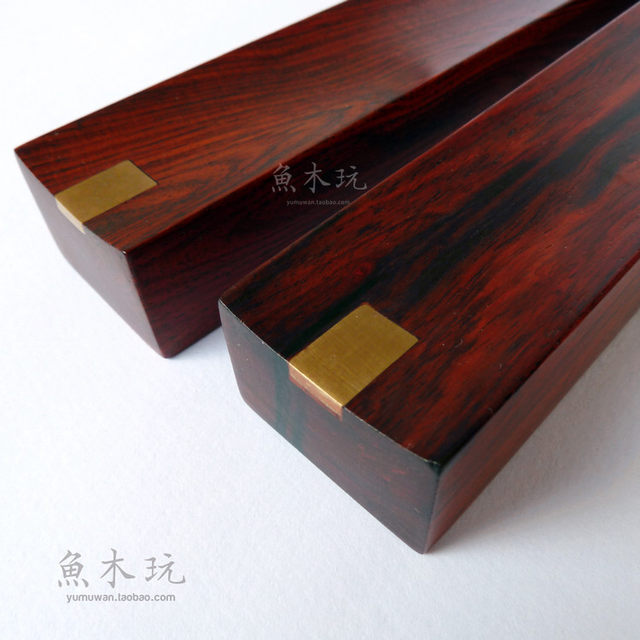 Hehe Collection Dahong Rosewood Ruler Large Redwood Paperweight Bookweight Study Four Treasures Calligraphy and Painting Supplies