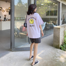 Sold out without tonic pregnant women short sleeve T-shirt 2021 spring summer Korean version of joker loose